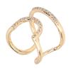 Women Finger Nail Ring Electroplated Copper Adjustable Size Fingernail Rings Nail Art DecorationGolden
