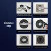 Ultra-Thin Large Caliber Floor Drain Seal: Anti-Odor, Sewer Cover & Deodorizer for Bathroom