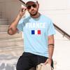 France Fren Flag Tshirt Unisex Summer Streetwear Casual Unisex Unisexs Clothing Camiseta Streetwear 2026 New Model Shortsleeve Cre
