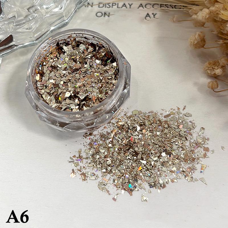 

1Box Mini Sparkling Star Nail Glitter Pentagram Design DIY Nail Art Decoration Box Salon Accessories