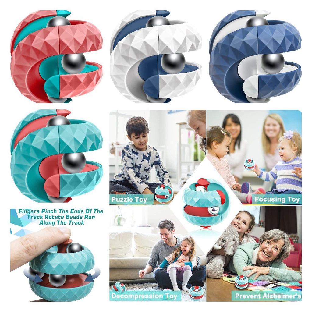 Cool Fidget Spinner Ball Kids Adults Decompress Puzzle Gift