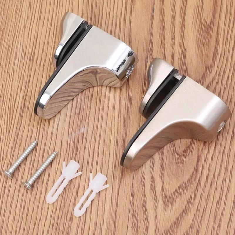 Adjustable Glass Shelf Holder Clamps Bathroom Support Bracket Shelves Holders Wood Shelves Support Shelf Brackets Home Hardware