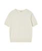 Jeunesse Quoi [Essential] Cashmere Light Short Sleeve Crew Neck_Ivory