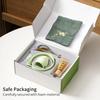 4/5/7/8 PIÈCES Boîte Cadeau Matcha en Céramique Japonaise Set de Thé Matcha avec Fouet en Bambou Pinceau Matcha Cuillère à Thé pour Outils de Bricolage pour la Préparation du Thé