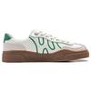 Li Ning V2 Abrasion Resistant Low Top Trendy Board Shoes Women's White Green AGCT394-2