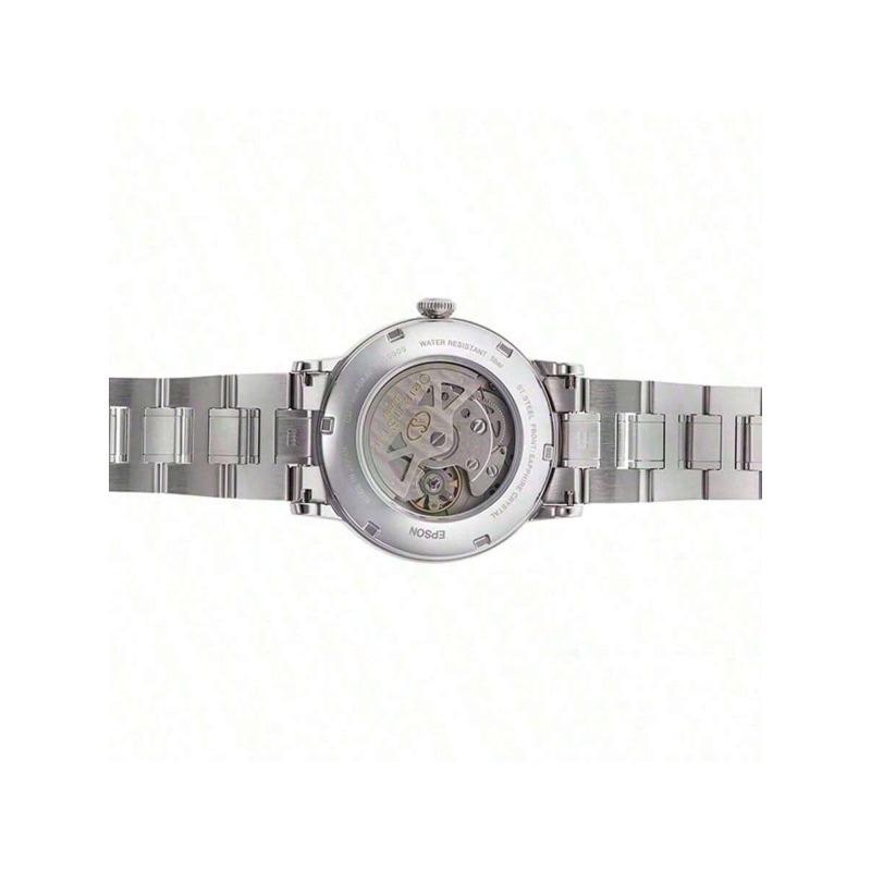 Men's Automatic Mechanical Watch; White/blue/black Dials; 39mm Stainless Steel Watch Band RE-AW0001B00B