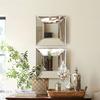 Espelho Decorativo para Parede de Fundo Espelho Quadrado para Parede Enfeites Combinação para Pendurar na Parede da Sala de Estar Acessórios de Decoração para Casa