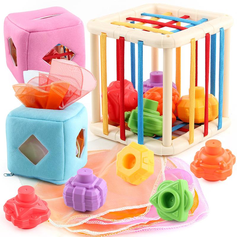 Supply Children'S Early Education Cloth Book Toys Sesele Can'T Be Teared, Hand Grab Paper Tissue Box Rattle Stacking Music