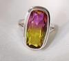 Ametrine Ring, 925 Solid Sterling Silver Ring, Boho Ring, Handmade Jewelry, Multi Color Gemstone, Engagement Ring, Gift for Her