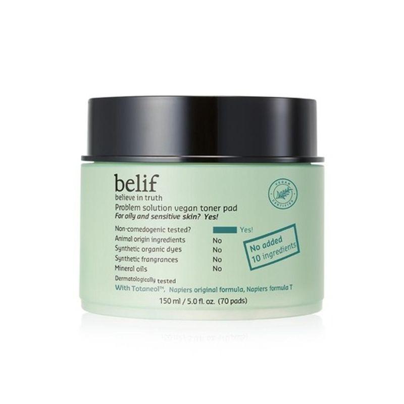 belif problem solution vegan toner pad 150ml 001_Belief Problem Solution Vegan Toner Pad 150ML