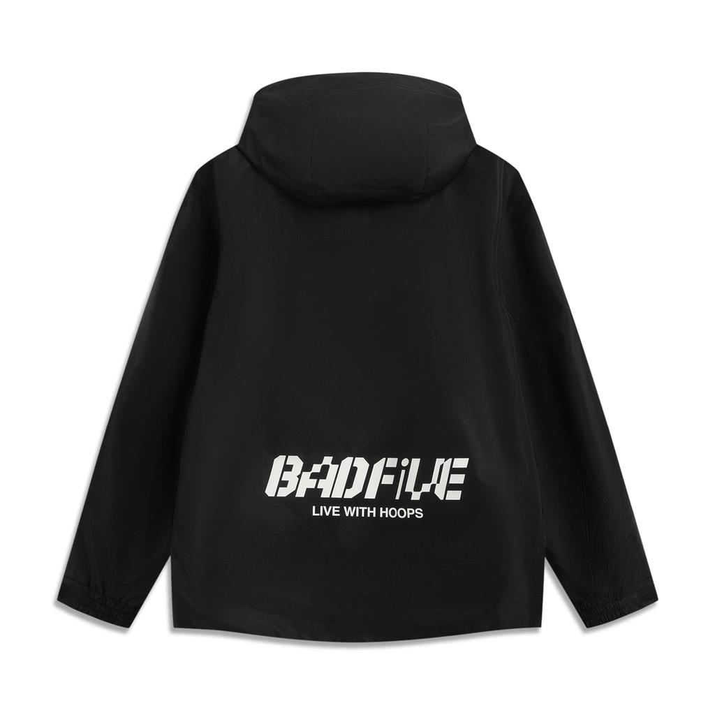 Li Ning Basketball Series Sports Casual Hooded Zip Windbreaker Men Outerwear AWBV105-3