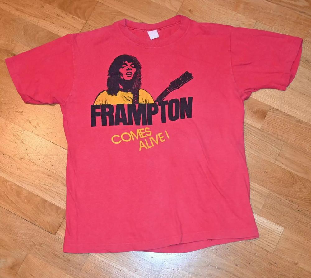 

1976 PETER FRAMPTON Comes Alive Tour Red Full Size S-5XL Unisex T-Shirt XXXXL