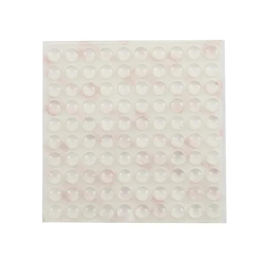 

Clear Self-Adhesive Cabinets Bumpers Pads Silicone Door Stop Furniture Drawers Protection Rubber Bumper Buffer Cushion Pads 100pcs(1 sheet) прозорий