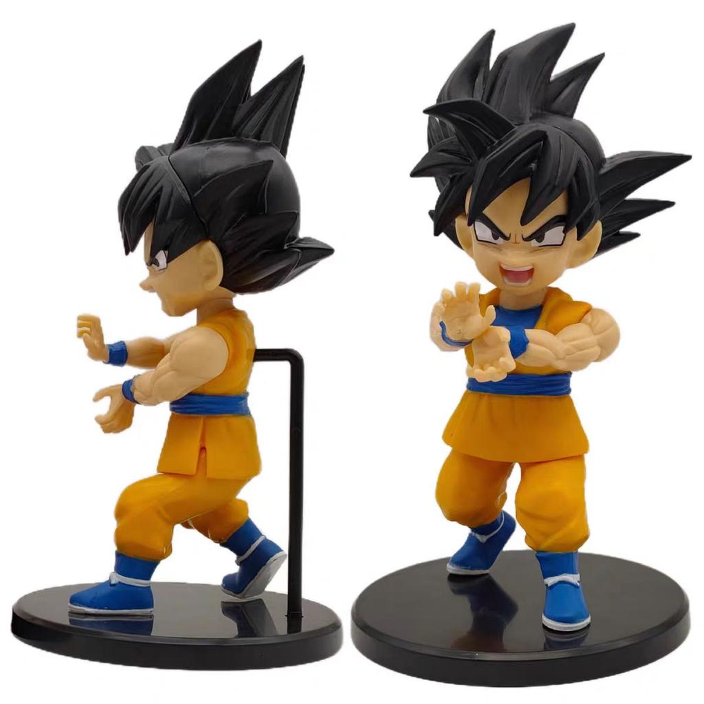 6Pcs Anime Dragon Ball Goku Vegeta Big Devil Super Saiyan Figurine Model Collection PVC Decoration Toys Birthday Gift