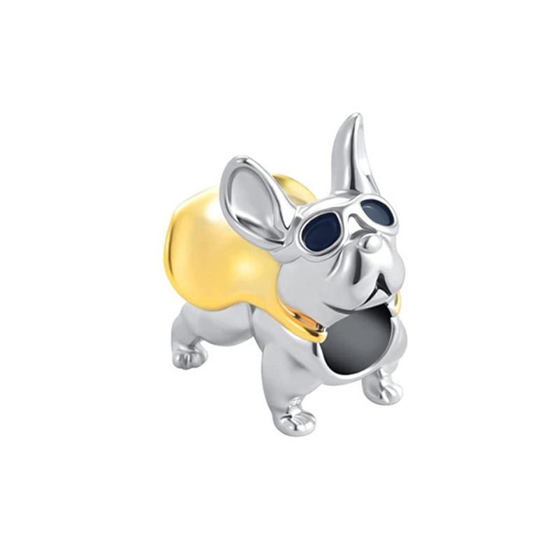 Neuer Echter Kupfer-Anhänger Kompatibel Mit Echtem Original-Armband Zubehör Damenschmuck Haustier Hund Produktserie Knochenschale Pfotenabdruck