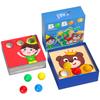 Wooden Ball Puzzle And Small Car Assembly Robot Toy For Kids With Color Matching And Diy Playtime