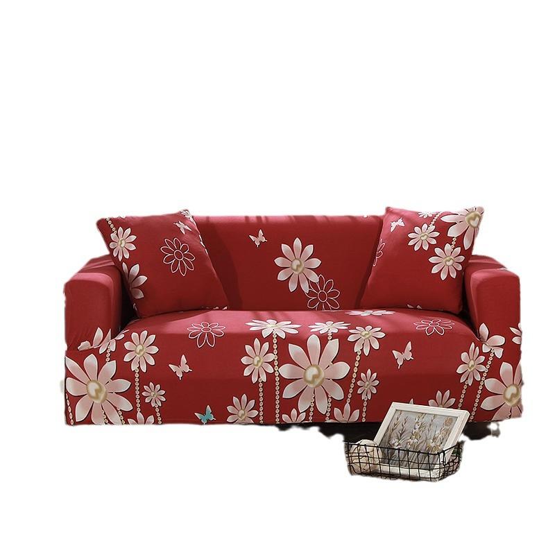 Sofa Cover Geometric Printing Elastic All-Inclusive Non-Slip Dustproof Sofa Cover Towel Four Seasons Universal
