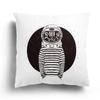 Fashion Black and White Star Astronaut Pillowcase Sofa Cushion Cover Home Living Room Decoration Cartoon Pattern