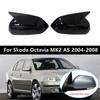 Für Skoda Octavia MK2 A5 2004-2008 Autoaufkleber Rückspiegel Seitenspiegel Abdeckung Flügelkappe Exterieur Tür Rückansicht Gehäuse Verkleidung Carbon ABS
