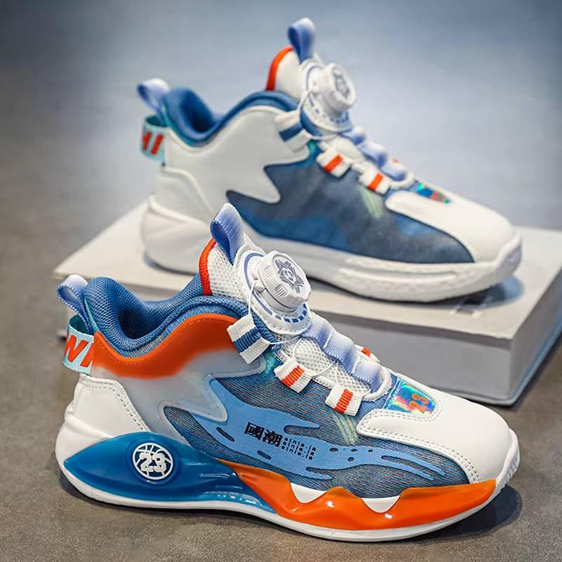 Youth style shoes Boys Winter Basketball Shoes Kids Lightweight Anti-Slip Running Sneakers With Fleece Lining Outdoor Sport Footwear