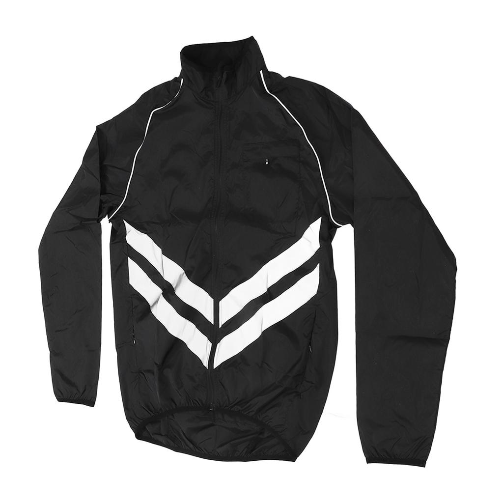 Radjacke Herren Winddicht Wasserdicht Reflektierend Langarm Oberteil für Offroad Mountain Road Riding Angeln