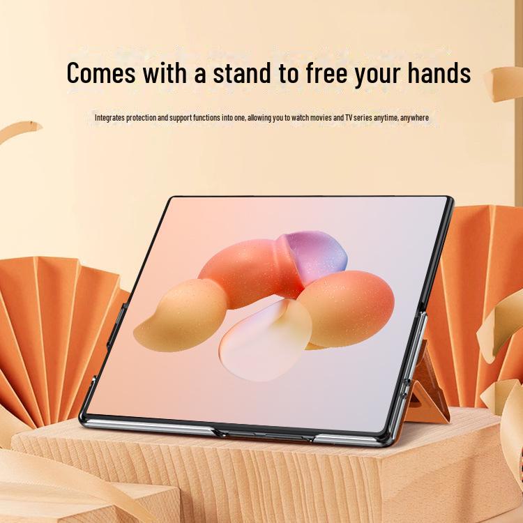 Ultra-Thin Leather Stand Case for Xiaomi MIXFold2 - Protective Folding Cover