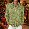 Women's Fashion Casual Button Down Long Sleeve Knit Collared Top Blouse for Daily Wear