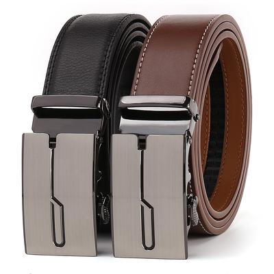 Business Simple And High-End Men'S High-End Leather Belt Men'S Trendy Men'S Fashion Wenzhou Belt Cowhide