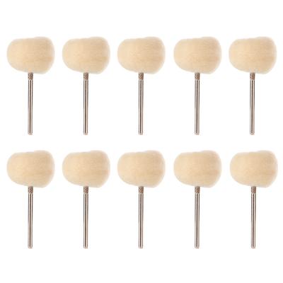 10PCS 2.35mm Polishing Tool Woollen Buffing Wheel Abrasive Tool Abrasive Tool