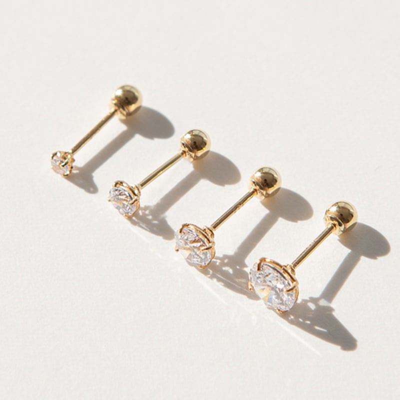 LUNNE 14k Cubic Piercing (14k Gold) #PI03