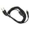 Mini XLR 5 Pin Plug to GA Dual Plugs Headset Adapter Cable for David Clark Avcomm ASA for Dual GA PJ055 PJ068 Jack