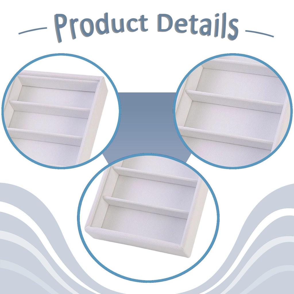 Soft Flannel Sunglasses Display Tray Eyewear Storage Box Organizer for Jewelry Watch Stand Home Vanity