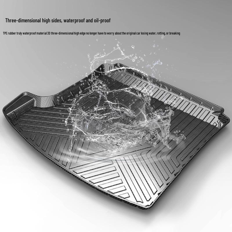Odorless Carbon Fiber TPV Trunk Mat for Hanteng X7/X7S - Wear-Resistant, Waterproof, and Eco-Friendly