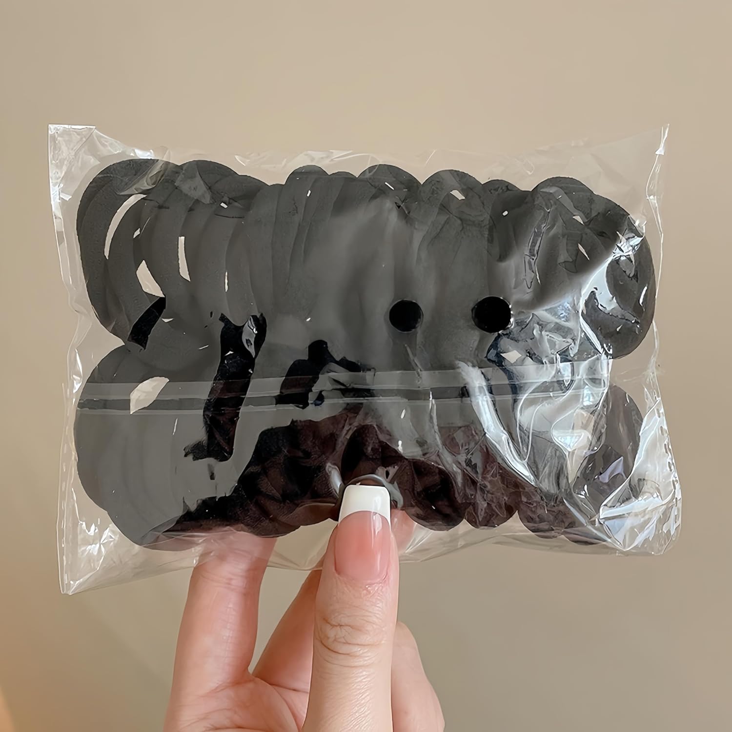 

50/100 шт. Высокоэластичные резинки для волос для женщин, девушек, черные базовые резинки для волос, повязка на голову, простой держатель для хвостика, головной убор, аксессуары для волос