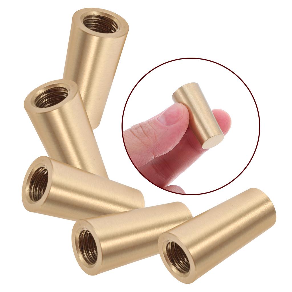 8Pcs Brass Craft Accessories - Premium Solid Brass Conical Feet for Wooden Trays Cutting Boards Jewelry Box Display Riser