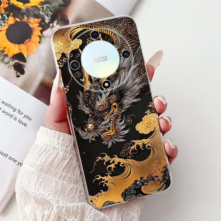 For Honor X9a Case Magic5 Lite Popular Luxury Painted Cover Soft Slim Phone Case For Honor Magic 5 Lite HonorX9a Back Cover Bags