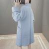 New High Quality Autumn Winter Coat Female New Korean Knitted Cardigan Loose Medium Long Wool Sweater