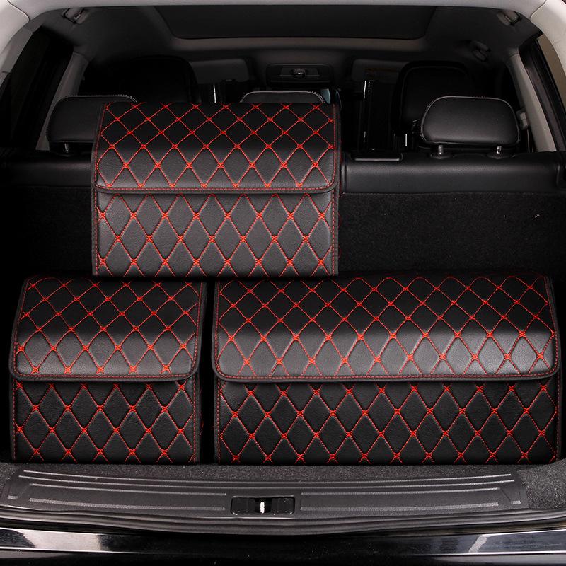 Leather Car Trunk Storage Organizer Box