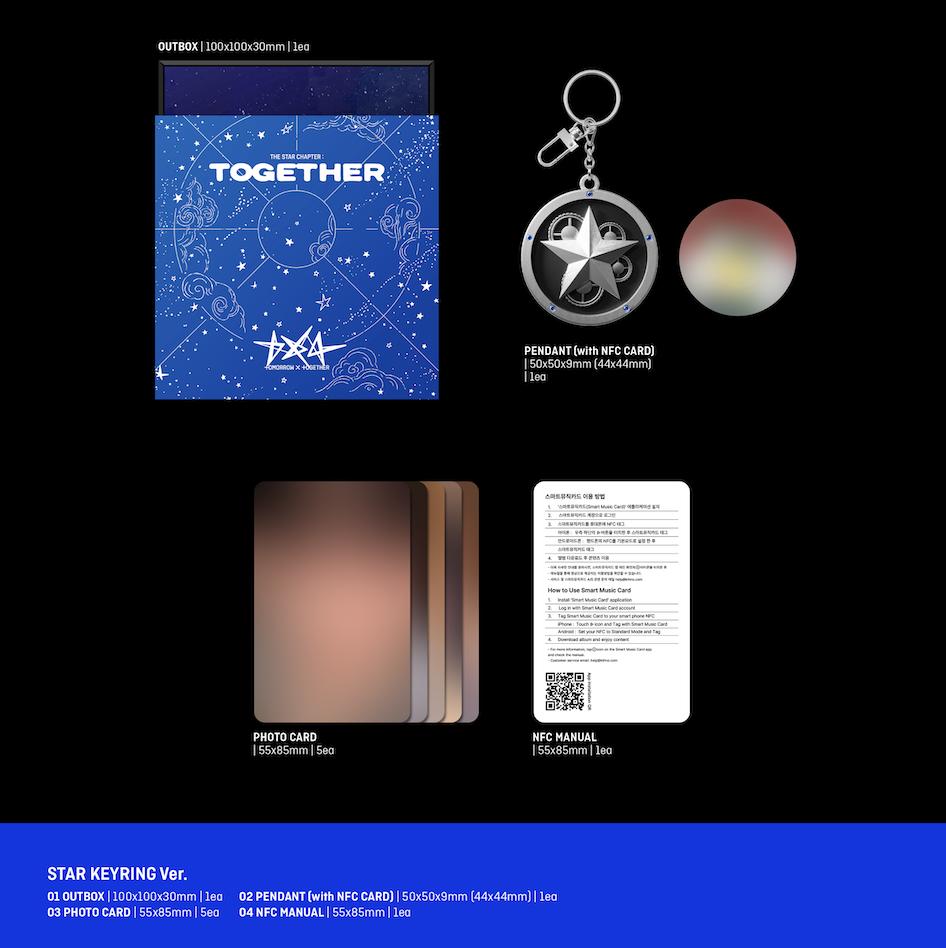 POB (PRE-ORDER) TOMORROW X TOGETHER (TXT) - Album [THE STAR CHAPTER : TOGETHER] (Star Keyring Ver.)