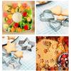 Heart Star Cookie Cutters Set, Valentine’s Day Heart Shaped Biscuit Cutters Stainless Steel Pastry Donuts Cutters with Storage Box