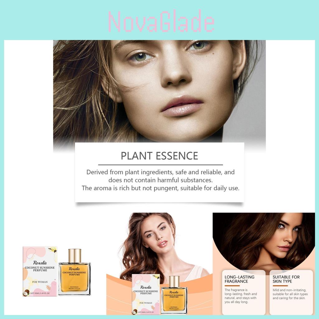 Fresh And Elegant Coconut Fragrance Spray For Women Long Lasting Aromatic Charm 50ml