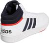 Buty koszykarskie Adidas Hoops 3.0 Mid Classic Vintage białe/atramentowy legendarny/żywy czerwony