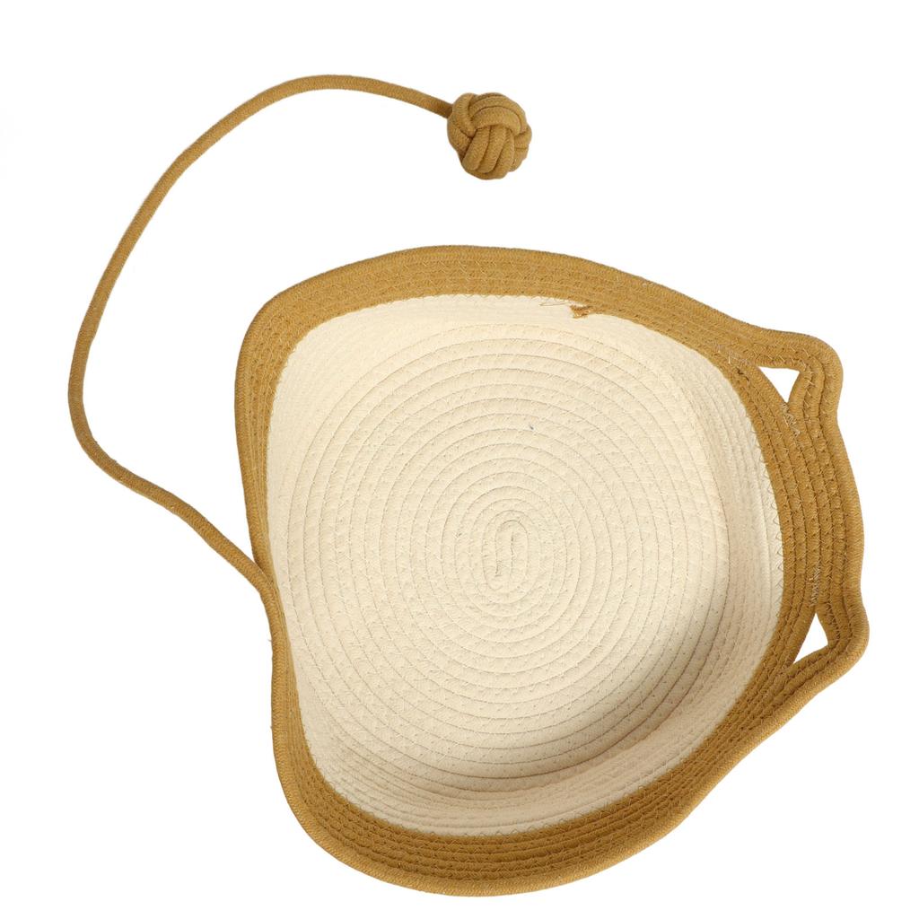 Handwoven Cotton Rope Cat Bed Multifunctional Exquisite Comfortable Cat House Bed for Pet Supplies