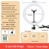 LED Ring Light Set: 10" Fill Light, 16cm Light, 8" Beauty Light, 12" Tri-Color Ring Light, 30cm Ring