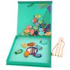 Fishing Wooden Magnetic Puzzle Toys For Childrens Educational Matching Word