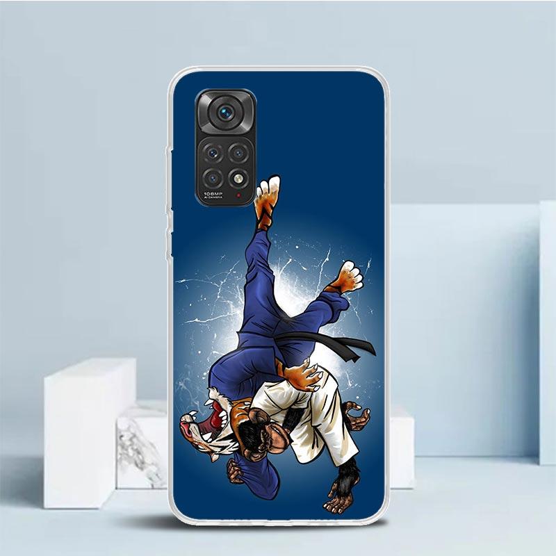 Judo jiu jitsu BJJ Brazilian Phone Case For Xiaomi Redmi Note 15 14 14S 13 12S 12 Pro Plus 11S 11 11T 11E 10S 10 + Soft TPU Back
