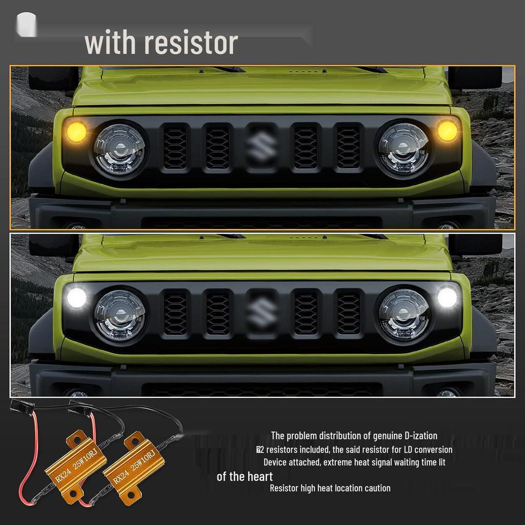 Weiß/Bernsteinfarben Zweifarbiger Sequentieller DRL Blinker für JB64/JB74 Jimny 3-Türer & 5-Türer