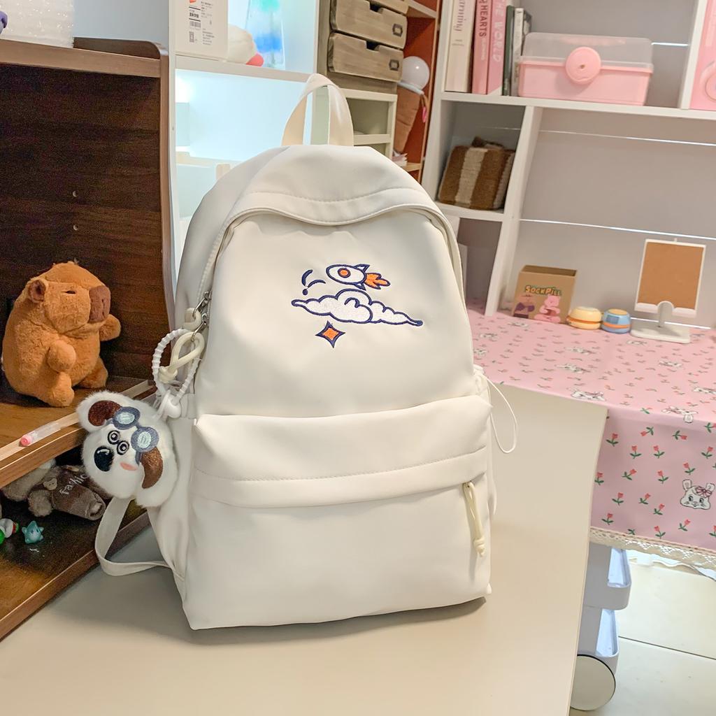 Schoolbag Japanese soft cute cartoon puppy backpack high value college student class schoolbag large capacity commuter leisure backpack