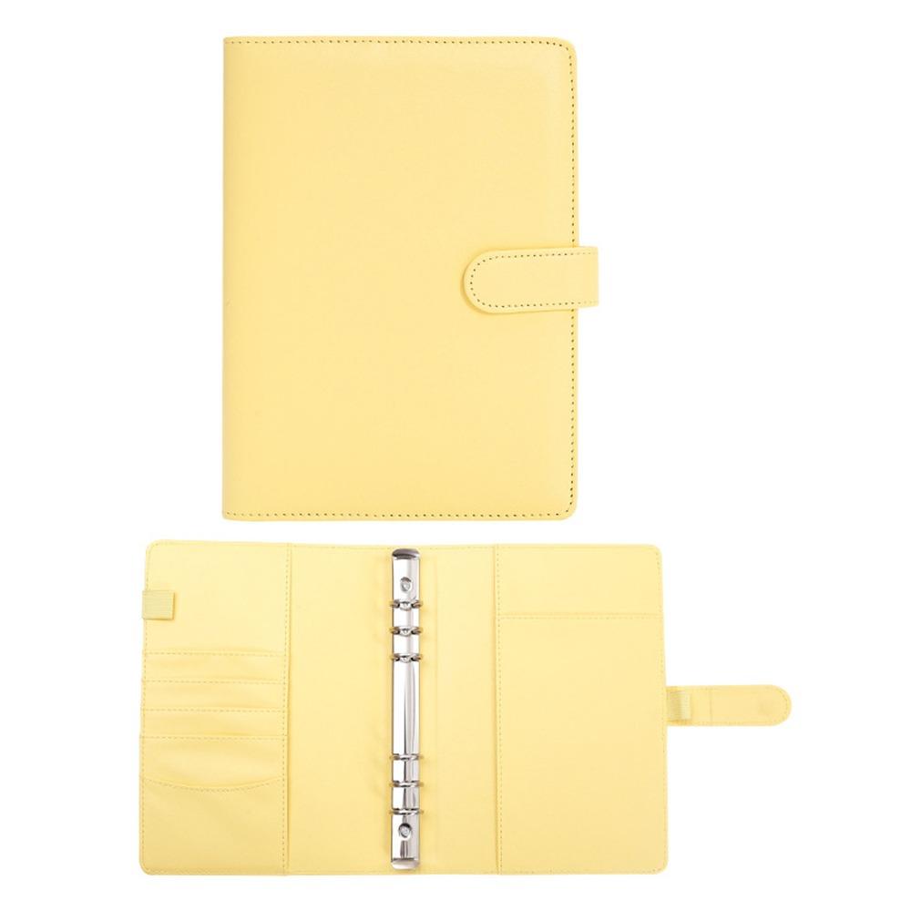 

Non-punchable Folder Soft Shell Candy Color Ring Binder Cover Creative Hard Shell жовтий