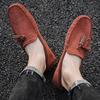 Golden Sapling Business Man Loafers Retro Leather Men's Casual Shoes Office Formal Flats Leisure Social Shoe Male Party Moccasin